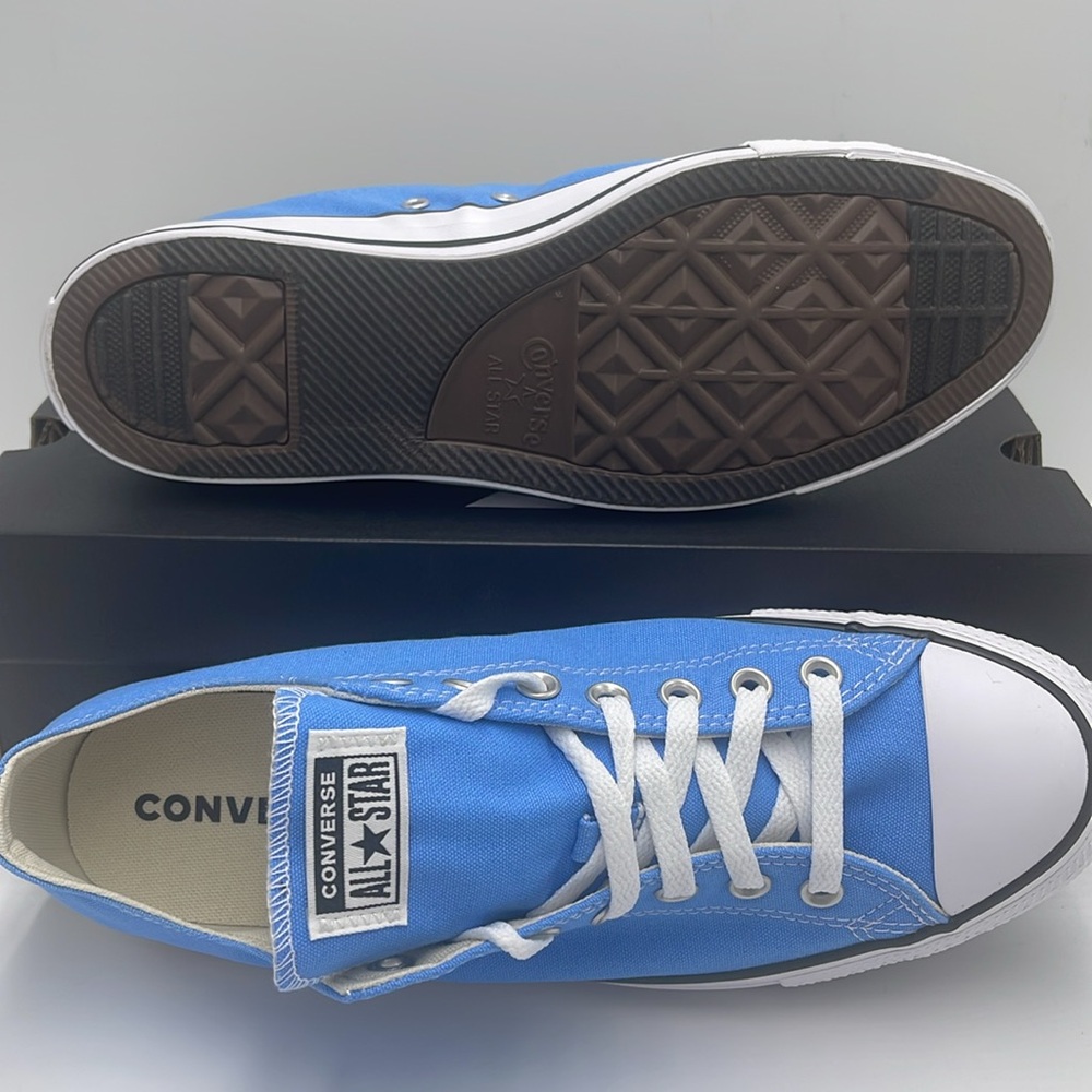 Vans Men’s A04545F CTAS OX LT. BLUE Platforms Sneakers Chuck Taylor All Stars - Picture 3 of 16